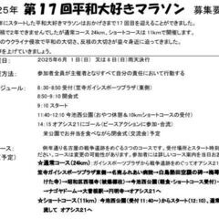 ★愛知 第17回平和大好きマラソン★