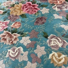 中国緞通　絨毯の画像
