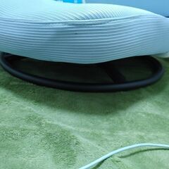 回転式ゲーミングチェア座椅子　水色の画像