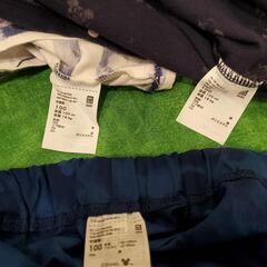 UNIQLO ミッキー柄 リラコ&Tシャツ.100サイズ の画像