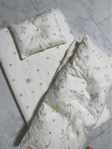 トモネル ベビーベッド （収納バッグ付き）ベビー布団 ベビーふとん