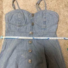キャミワンピース デニム Lサイズの画像