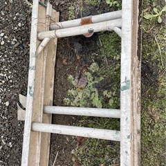 ハシゴ　現場　建築　アルミ　梯子　ジャンク　残り2本の画像