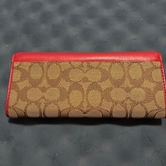 訳あり赤コーチ COACH 財布の画像
