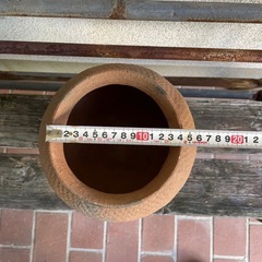 古い水コンロ/素焼き、希少の画像