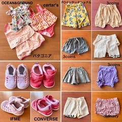 女の子 80cm 夏物 40点セット まとめ 靴 半袖 トップスの画像