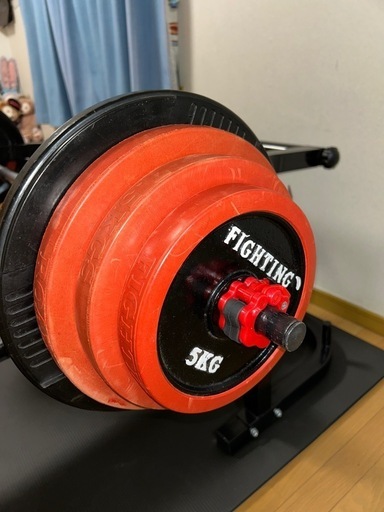 ファイティングロードのセーフティベンチプレスマシン、プレートセット