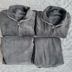 授乳口付きマタニティパジャマ2着セット　ブラック