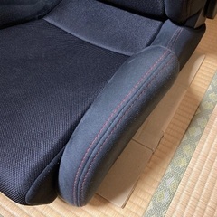 【美品】RECARO レカロシート SR-7 ASM IS-11 BK/BK 2019年製 セミバケ 国内正規品 赤ステッチの画像