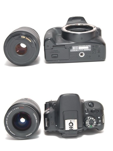 超望遠レンズ付き Canon Kiss X7 ダブルレンズ 届いて直ぐに使える
