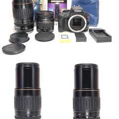 超望遠レンズ付き Canon Kiss X7 ダブルレンズ 届いて直ぐに使えるの画像