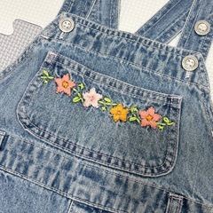 〈90〉ベビー服　motherways　デニムオーバーオール　　2〜3歳向けの画像