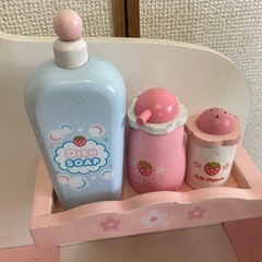 【値下げ】おままごと木製キッチンの画像