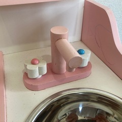 【値下げ】おままごと木製キッチンの画像