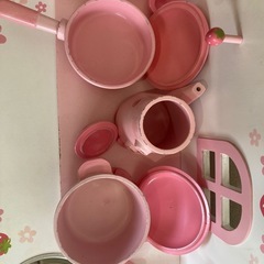 【値下げ】おままごと木製キッチンの画像