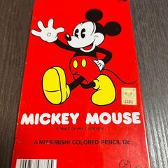 昭和レトロ 40年以上前 三菱鉛筆 ミッキーシリーズ ☘ ミッキーマウス 三菱鉛筆 ディズニー 昭和レトロ 色鉛筆 12色