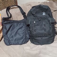 リュックサック+ウエストバッグ？