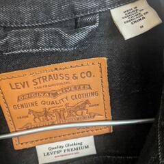 [美品] EDIFICE(エディフィス) x Levi’s(リーバイス) 30th 別注 Type 1 Trucker Jacket BLACK　デニムジャケット　トラッカージャケット サイズM (日本XL相当)の画像