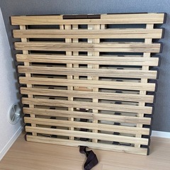 二つ折り　シングルベッド　すのこの画像