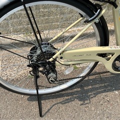 【状態良好】DACCARAT PLUS  26インチ  6段変速ギア自転車　ベージュの画像