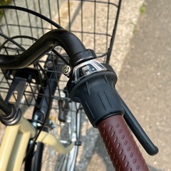 【状態良好】DACCARAT PLUS  26インチ  6段変速ギア自転車　ベージュの画像