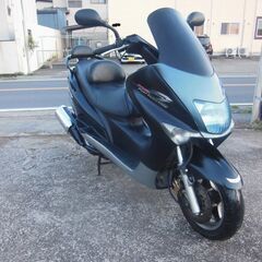 YAMAHA マジェスティ125FI ブラック セル始動 グリッ...