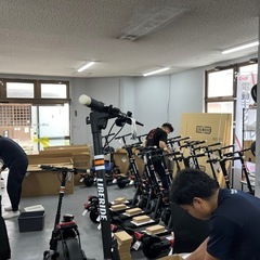 週2日〜電動キックボードのメンテナンス作業🛴の画像