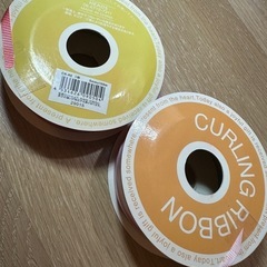カールリボン 2色セット（ピンク＆レッド）5mm×100m 巻きヘッズHEADSの画像