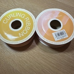 カールリボン 2色セット（ピンク＆レッド）5mm×100m 巻きヘッズHEADSの画像