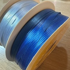 カールリボン2色セットブルー・ライトブルー5mm×100mラッピ...