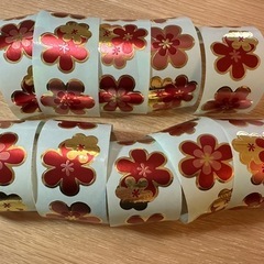 フラワーシール 30片セット ギフトラッピングに