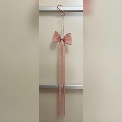 ♡ おまけ付き♪ 《 未使用 / 子ども＆大人ヘアアクセサリー 》vintage qoo リボンネットチュールヘアゴム ♡の画像
