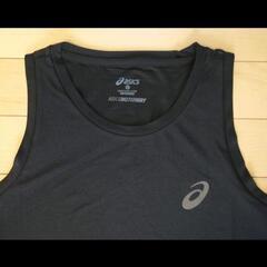asics（アシックス）ブラック ノースリーブ トップスの画像