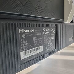 Hisense43型　4Kチューナー内蔵　液晶　43E6G ネット動画対応　ADSパネルの画像
