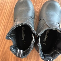 19cm チャーキーズ　キッズブーツ　ブラックの画像