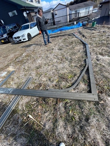 カーポート　横2台　解体済み