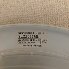 LEDシーリングライト　NECの画像