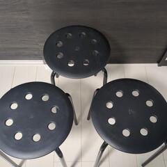 【決定】IKEA　丸椅子　三脚の画像