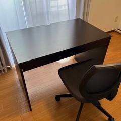 【美品】サンワサプライ　　PCデスク　ダーク木目　W100㎝×D60㎝