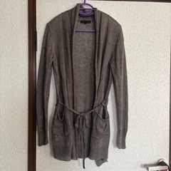ICB 麻 100% カーディガン オンワード