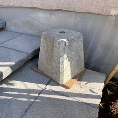 御影石(束石 塚石 柱石 沓石)庭石 庭園 建築 建材 石材の画像