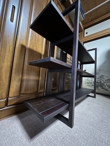 未使用 博永家具の鋸目、四方棚 博永家具の鋸目