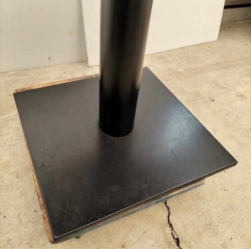 直接引き取り5%OFF カフェテーブル 六角 幅905×奥行き800×高さ730mm ダイニングテーブル キッキンテーブル 鉄足 アイ
