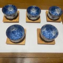 湯呑みと茶托のセット