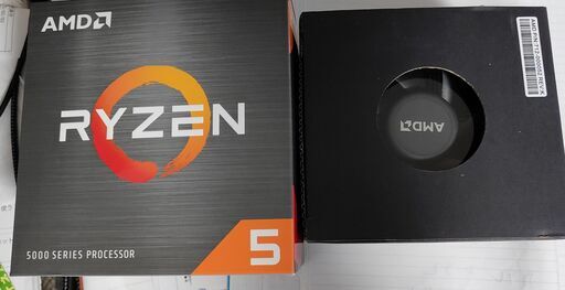 Ryzen5 5600X（AM4） CPUと未利用付属CPUクーラー 箱付き