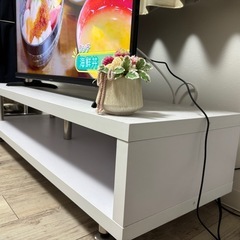 【引き取り限定】無料でお譲りします。テレビ台 白の画像