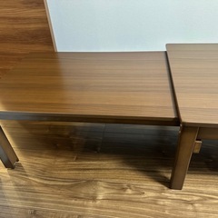 ローテーブル　伸長式　ウォールナットの画像