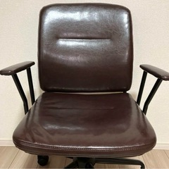 【ニトリ】 ワークチェア(Nシールド スモークDH DBR) 北欧レトロの画像