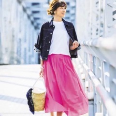 GOUT COMMUNピンクロングスカート