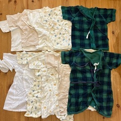 新生児　肌着(短、長)、セレモニードレス